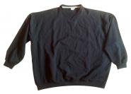 Sweatshirt m. V-Ausschnitt schwarz 